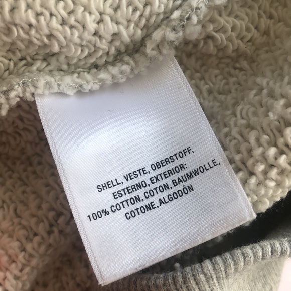 Cropped Grey Sweatshirt with pearl details - Picture 7 of 7